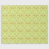 Aangepaste tekstster voor Softball-verjaardag Cadeaupapier (Vlak)