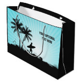 Aangepaste teksttas met grote cadeaus voor doorvoe large cadeautasje (Achterkant Gekanteld)