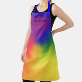 Aangepaste teksttekenleraar Naam toevoegen Kleurri Schort (Insitu)