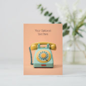 Aangepaste tekstterugzendtelefoon briefkaart (Staand voorkant)
