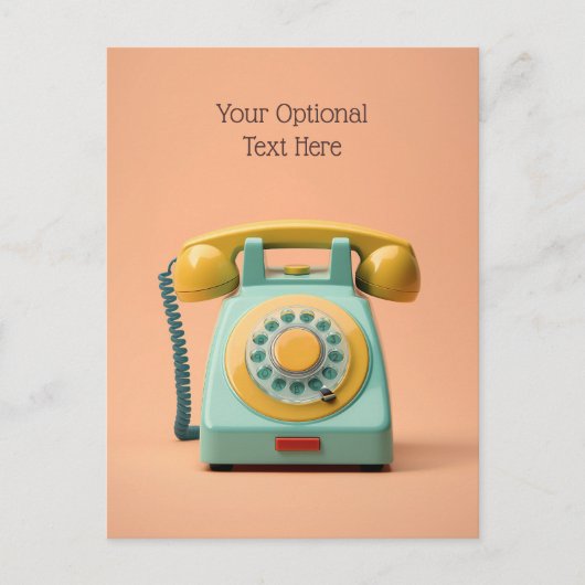 Aangepaste tekstterugzendtelefoon briefkaart (Voorkant)