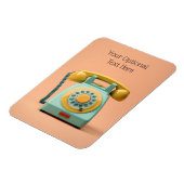 Aangepaste tekstterugzendtelefoon magneet (Linkerzijde)