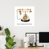 Aangepaste tekstterugzendtelefoon poster (Thuiskantoor)