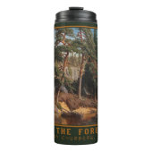 Aangepaste teksttumbler "In the Forest"-kunst Thermosbeker (Voorkant)