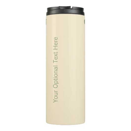  aangepaste teksttumbler van Greenbelt Thermosbeker (Achterkant)