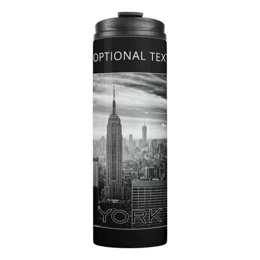 aangepaste teksttumbler voor NEW YORK CITY Thermosbeker (Voorkant)