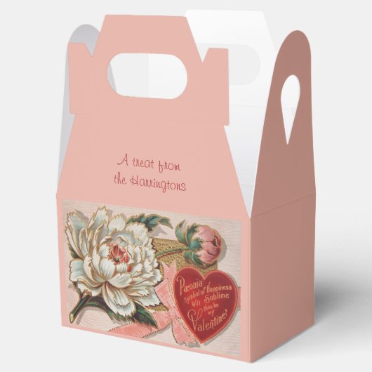 Aangepaste tekstvakken voor  Valentijn Bedankdoosjes (Geopend)