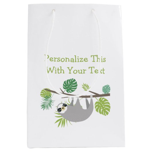 Aangepaste tekstventilator voor het hangen van sle medium cadeauzakje (Voorkant)