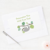 Aangepaste tekstventilator voor het hangen van sle rechthoekige sticker (Envelop)