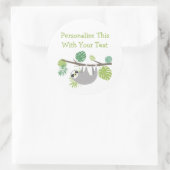 Aangepaste tekstventilator voor het hangen van sle ronde sticker (Tas)