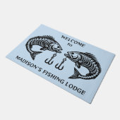 Aangepaste tekstvissen deurmat (Schuin)