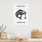 Aangepaste tekstvissen poster (Keuken)