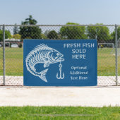 Aangepaste tekstvissen spandoek (Insitu)