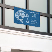 Aangepaste tekstvissen spandoek (Buitenkant Gebouw)