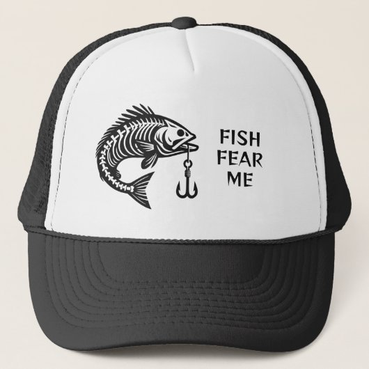 Aangepaste tekstvissen trucker pet (Voorkant)
