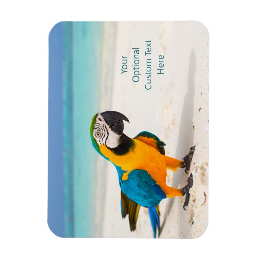 Aangepaste tekstvlekken magneet (Verticaal)