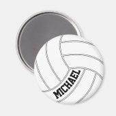 Aangepaste tekstvolleybalspeler - magneet (Voorkant / Achterkant)