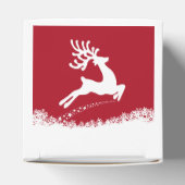 Aangepaste tekstvoorkeuren voor springen Reindeer Bedankdoosjes (Bovenkant)