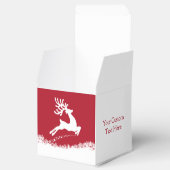 Aangepaste tekstvoorkeuren voor springen Reindeer Bedankdoosjes (Geopend)