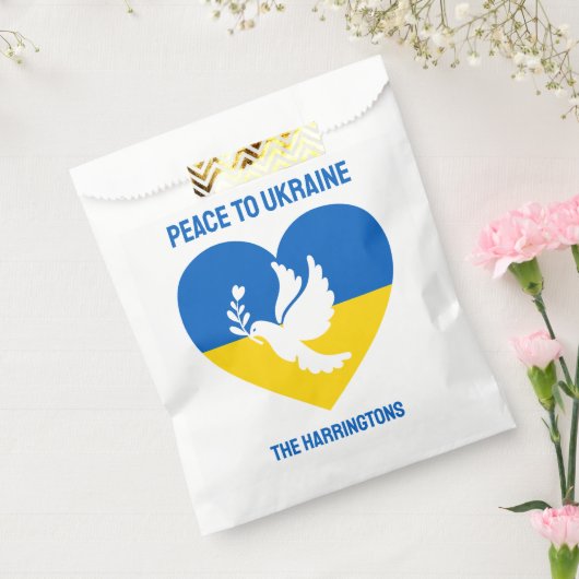 Aangepaste tekstvrede voor Oekraïne Bedankzakje (Gezegeld)