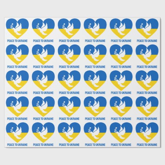 Aangepaste tekstvrede voor Oekraïne Cadeaupapier (Vlak)