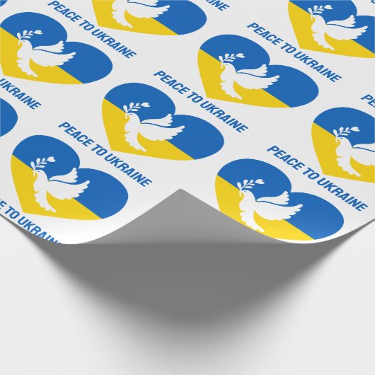 Aangepaste tekstvrede voor Oekraïne Cadeaupapier (Hoek)