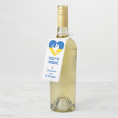 Aangepaste tekstvrede voor Oekraïne Flessenhanger (Schuin)