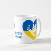 Aangepaste tekstvrede voor Oekraïne Koffiemok (Voorkant rechts)