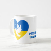 Aangepaste tekstvrede voor Oekraïne Koffiemok (Voorkant links)