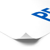 Aangepaste tekstvrede voor Oekraïne Perfect Poster (Hoek)