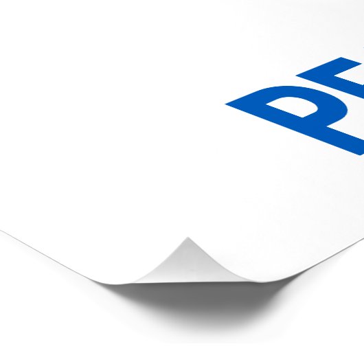 Aangepaste tekstvrede voor Oekraïne Perfect Poster (Hoek)