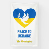 Aangepaste tekstvrede voor Oekraïne Spandoek (Verticaal)