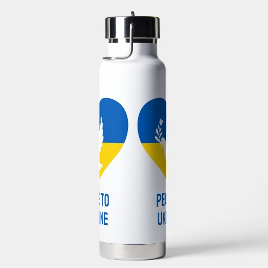 Aangepaste tekstvrede voor Oekraïne Waterfles (Rechts)