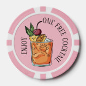 Aangepaste tekstvrije cocktail poker chips (Voorkant)