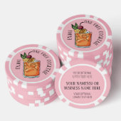 Aangepaste tekstvrije cocktail poker chips (Opstapeling)