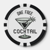 Aangepaste tekstvrije cocktail poker chips (Voorkant)