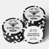 Aangepaste tekstvrije cocktail poker chips