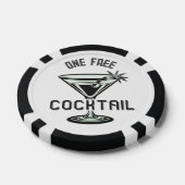 Aangepaste tekstvrije cocktail poker chips (Enkel)