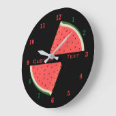 Aangepaste tekstwandklok - Tasty Watermeloen - Zoe Grote Klok (Hoek)