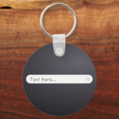 Aangepaste tekstzoekbalk sleutelhanger (Voorkant)