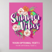 Aangepaste tekstzomervirussen poster (Voorkant)