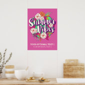 Aangepaste tekstzomervirussen poster (Keuken)