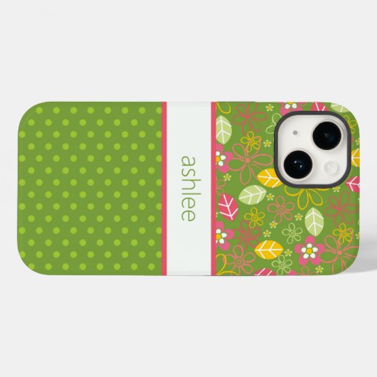 Aangepaste telefooncel- en pooldots Case-Mate iPhone case (Achterkant (horizontaal))