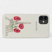 Aangepaste telefoongesprekken in Parijs Frankrijk Case-Mate iPhone Case (Achterkant (horizontaal))