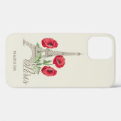 Aangepaste telefoongesprekken in Parijs Frankrijk Case-Mate iPhone Case (Achterkant (horizontaal))