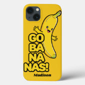 Aangepaste telefoongesprekken met bananas openen Case-Mate iPhone case (Achterkant)