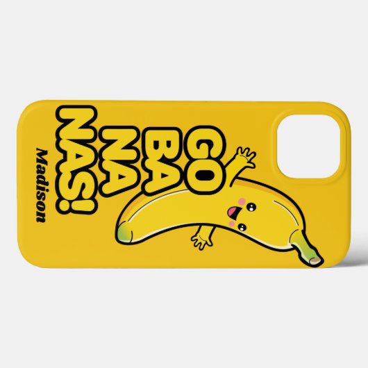 Aangepaste telefoongesprekken met bananas openen Case-Mate iPhone case (Achterkant (horizontaal))
