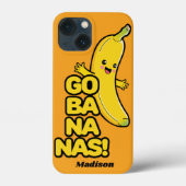 Aangepaste telefoongesprekken met bananas openen Case-Mate iPhone case (Achterkant)