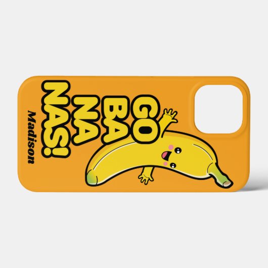 Aangepaste telefoongesprekken met bananas openen Case-Mate iPhone case (Achterkant (horizontaal))