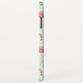 Aangepaste telefoongesprekken met Flamingo patroon Case-Mate iPhone Case (Achterkant/rechts)